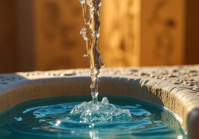 Concetto egizio di purezza e acqua
