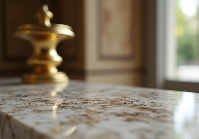 Dettaglio di un ambiente pulito alla perfezione con elementi decorativi classici